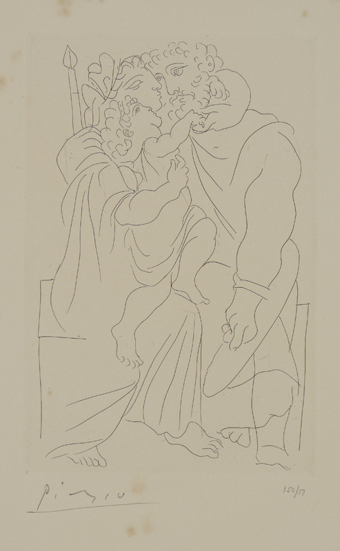 Appraisal: PICASSO Pablo Spanish - ''Couple et Enfant'' from Lysistrata Etching