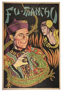 Appraisal: Fu Manchu David Bamberg Fu Ca Full color lithograph poster