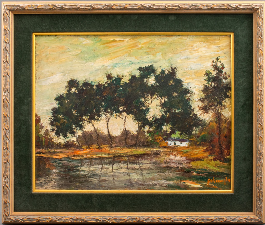 Appraisal: REMY VERMEYLEN LANDSCAPE SCENE OIL ON CANVAS Remy Vermeylen Begium