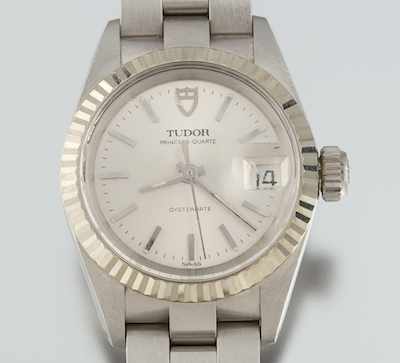 Appraisal: A Tudor Monarch Ladies' Stainless Steel Watch Original oyster case