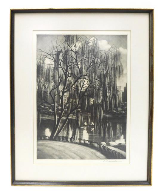 Appraisal: Samuel L Margolies American - mezzotint Reflections edition of c