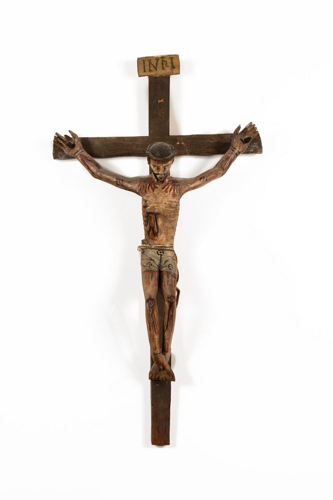 Appraisal: Unknown Santero Cristo Crucificado Early th Century Unknown Santero Early