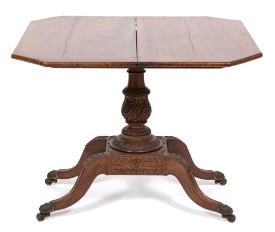 Appraisal: Sale Lot An American Empire Mahogany Flip Top Card Table