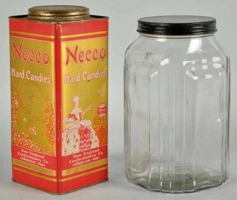 Appraisal: Lot of Necco Candy Containers Description Includes one tin and