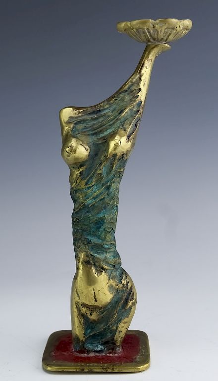 Appraisal: Henrique Radomsky Brutalist Bronze Woman Sculpture Henrique Radomsky bronze art