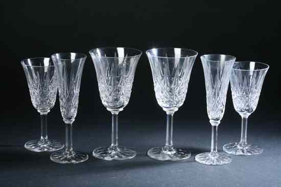 Appraisal: -PIECE ST LOUIS CRYSTAL STEMWARE SERVICE Comprising twelve water goblets