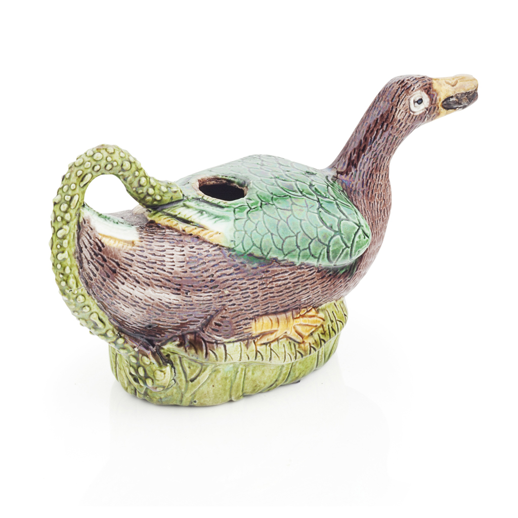 Appraisal: DUCK WATER DROPPER KANGXI PERIOD of naturalistic form resting on