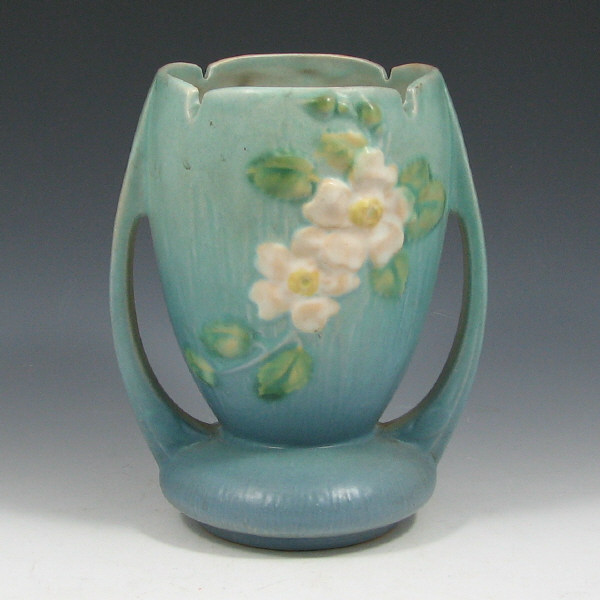 Appraisal: Roseville White Rose - Vase - Mint Roseville White Rose