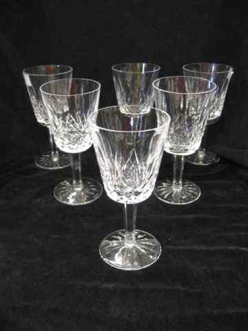 Appraisal: Waterford ''Lismore'' Cut Crystal Goblets '' signed excellent