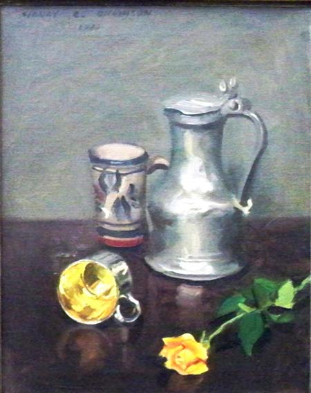 Appraisal: Sidney Edward Dickinson American - Still Life with Pewter Ewer