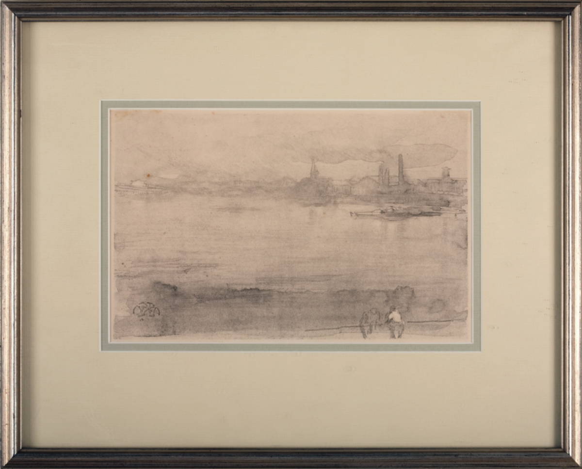 Appraisal: JAMES ABBOTT MCNEILL WHISTLER AMERICAN - EARLY MORNING Lithotint on