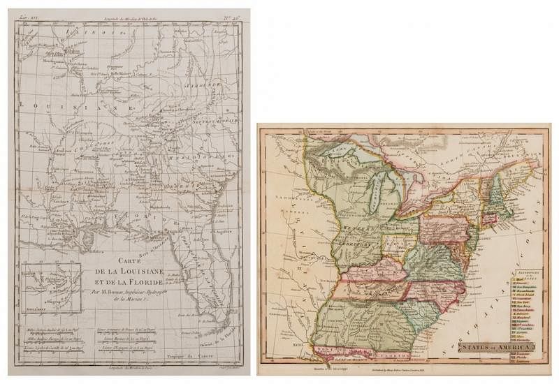 Appraisal: Maps LA FL and US Late th and early th