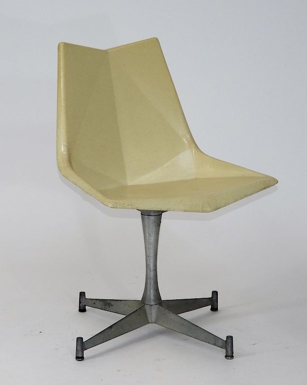 Appraisal: Paul McConn St John Seating MCM Origami Chair Massachusetts New