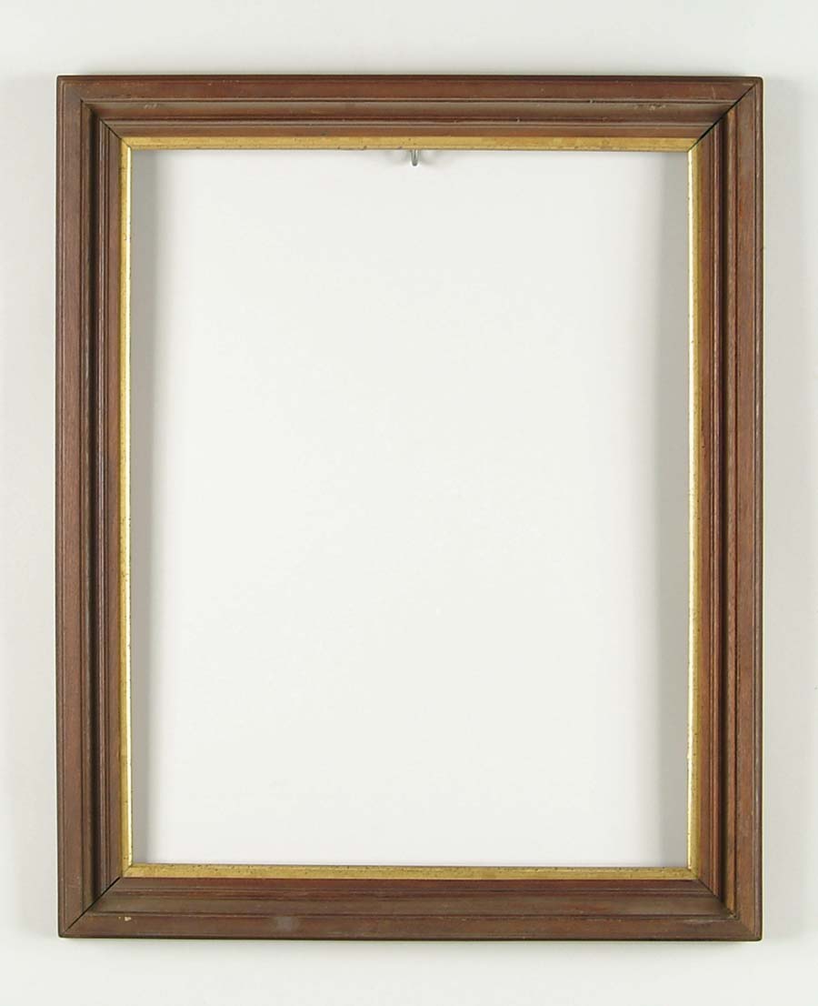 Appraisal: THREE ANTIQUE FRAMES Two mahogany ogee frames SIZE Inside dimensions