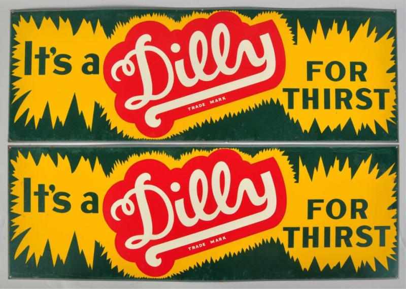 Appraisal: Lot of Tin Dilly Signs s Only a few tiny