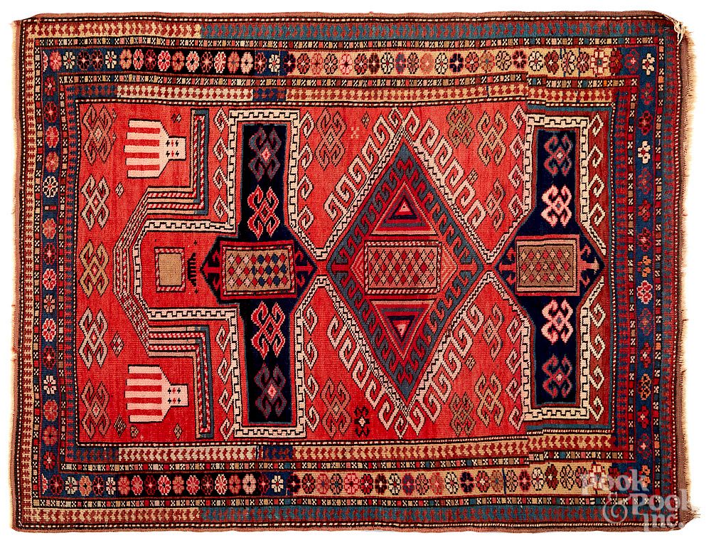 Appraisal: Caucasian mat Caucasian mat early th c ' x '