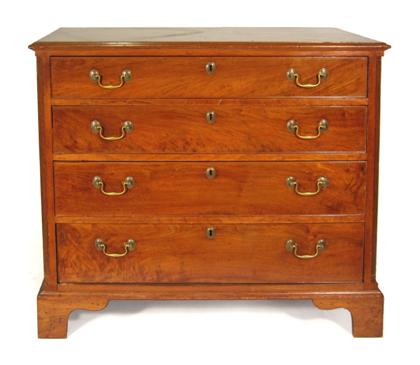 Appraisal: Chippendale mahogany four drawer chest pennsylvania late th century