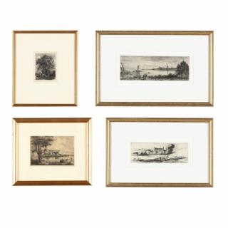 Appraisal: Group of th to include three prints by David Charles