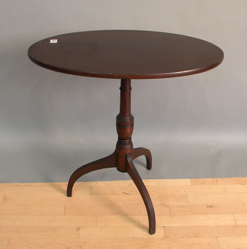 Appraisal: Federal style mahogany candlestand h w d