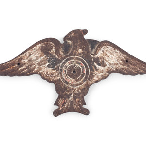 Appraisal: A Cast Iron Spread Winged Eagle Target Early th Century