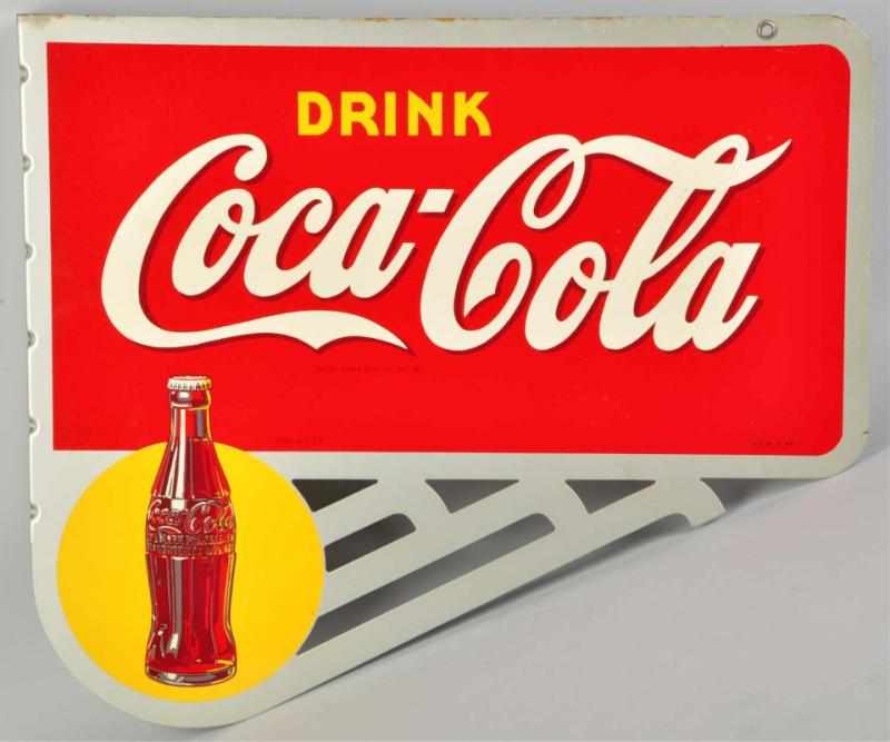 Appraisal: Coca-Cola Flange Sign s Clean and bright with light marks