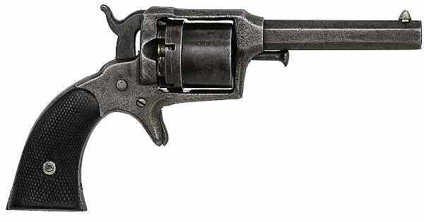 Appraisal: Remington Beals Second Model Cartridge Conversion Revolver rimfire cal octagonal