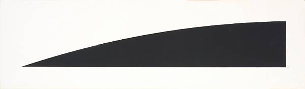 Appraisal: Ellsworth Kelly American born Large Black Curve A Silkscreen with