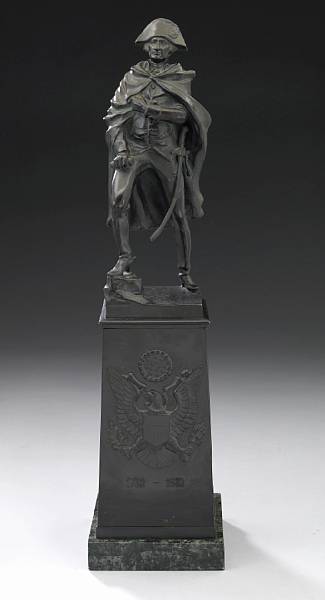 Appraisal: A Continental patinated bronze figure of George Washington early th