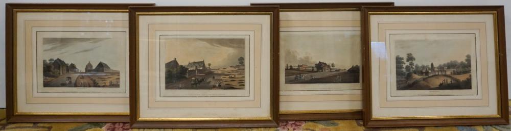 Appraisal: Various European Scenes Four Prints Frame x in x cm