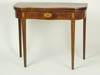 Appraisal: CARD TABLE - Hepplewhite style inlaid mahogany card table 'D'