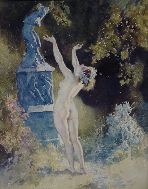 Appraisal: After Norman Lindsay - The Garden God reproduction print x