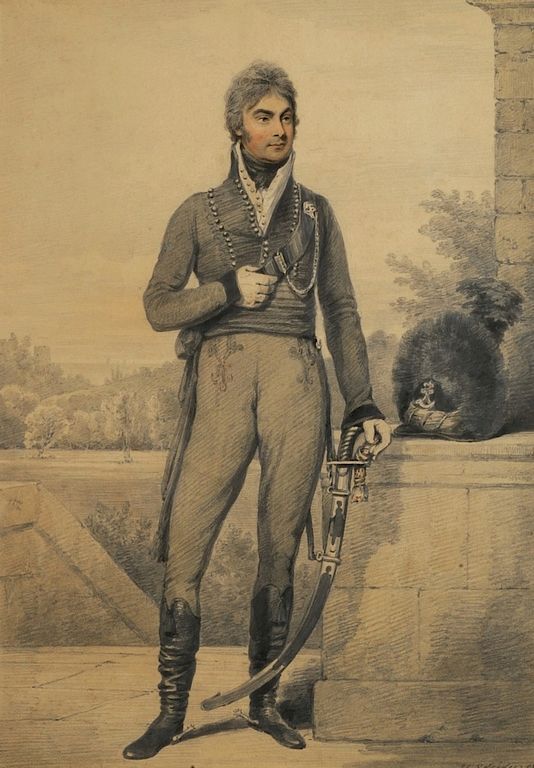 Appraisal: HENRY EDRIDGE ARA - Colonel Coote Manningham of the Rifle