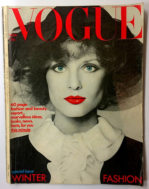 Appraisal: A copy of British Vogue magazine published November with iconic