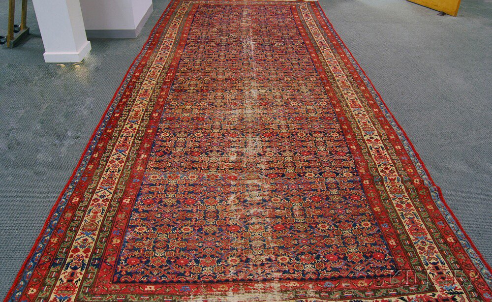 Appraisal: Northwest Persian Rug first half th century reovercast both ends