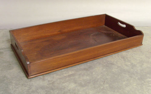 Appraisal: Mahogany butler's tray th c l w d