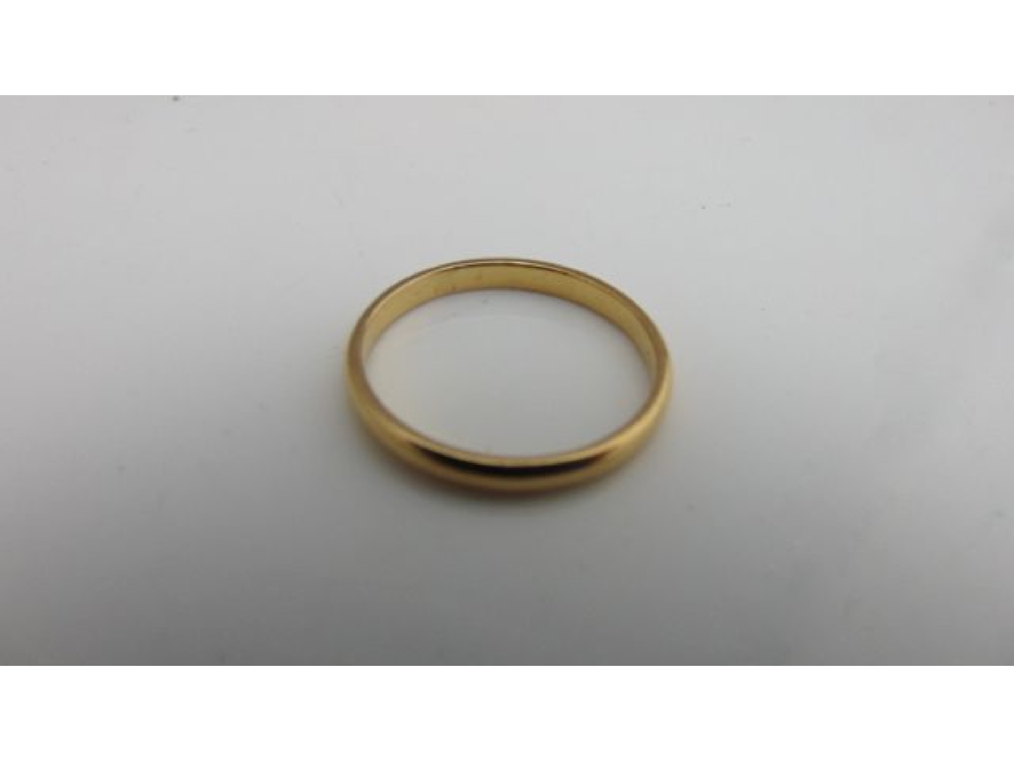 Appraisal: A ct gold wedding band g size S