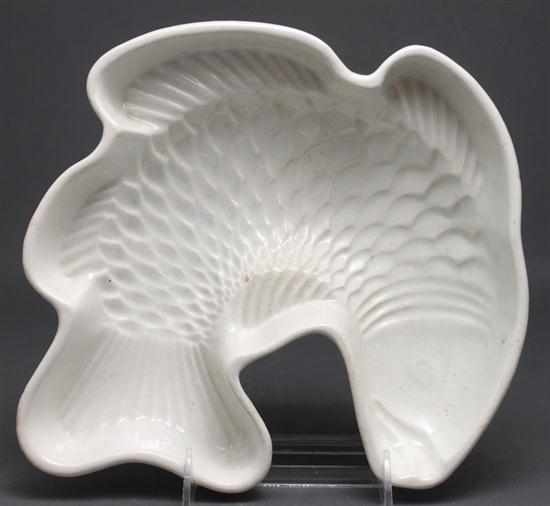 Appraisal: German ceramic pudding mold in the form of a fish