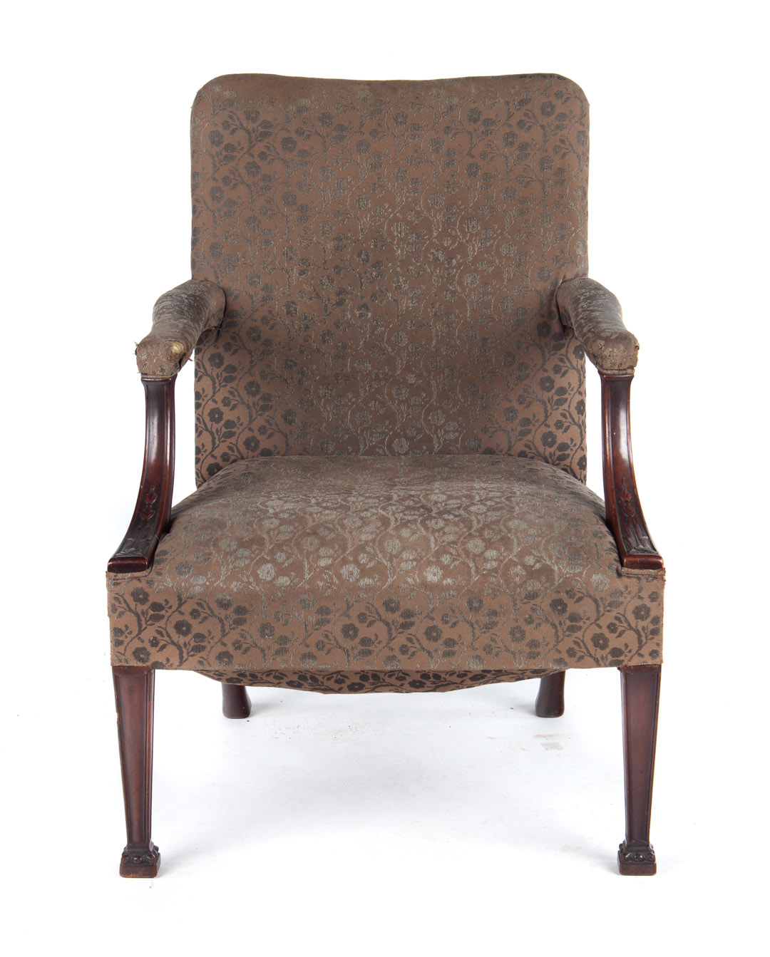 Appraisal: George III style mahogany lolling chair