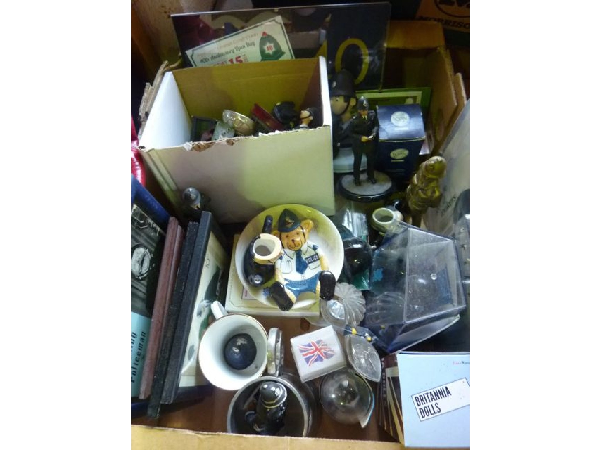 Appraisal: A large quantity two boxes of memorabilia and effects relating