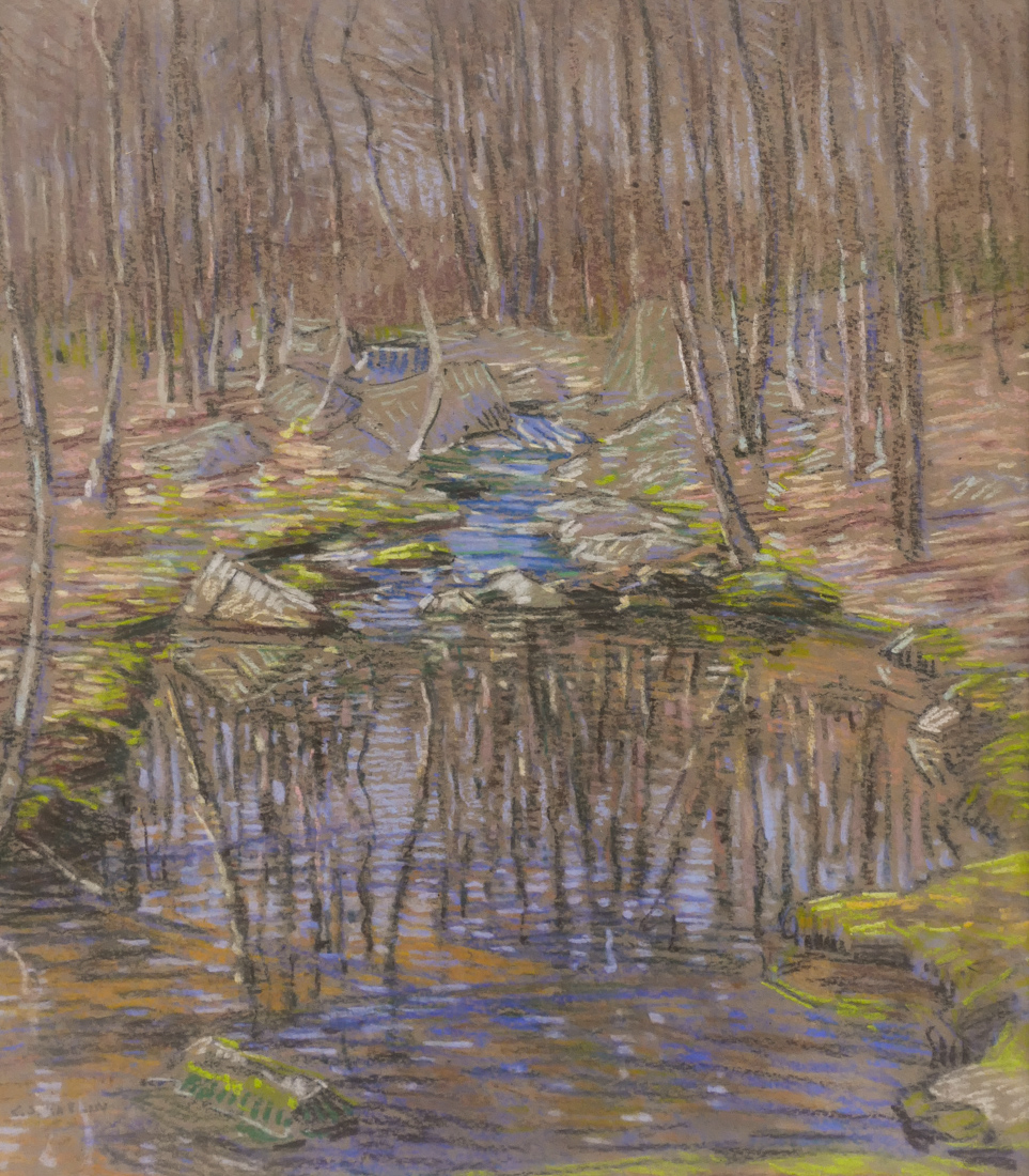 Appraisal: Charles Kaelin - Massachusetts ''Mirrored Stream'' Pastel on Paper ''x