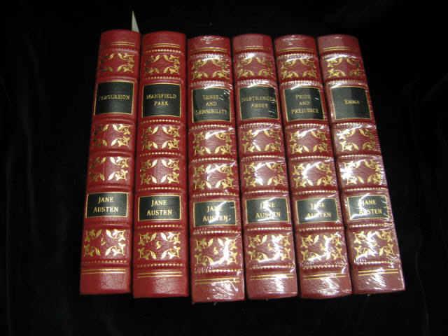 Appraisal: Jane Easton Books red leather gold gilt silk end sheets