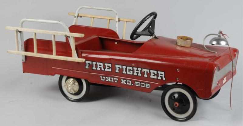 Appraisal: Pressed Steel AMF Fire Fighter Pedal Car Toy Description Original