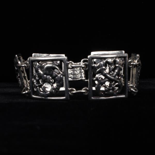 Appraisal: Parenti Sterling Silver Figural Bracelet widest point