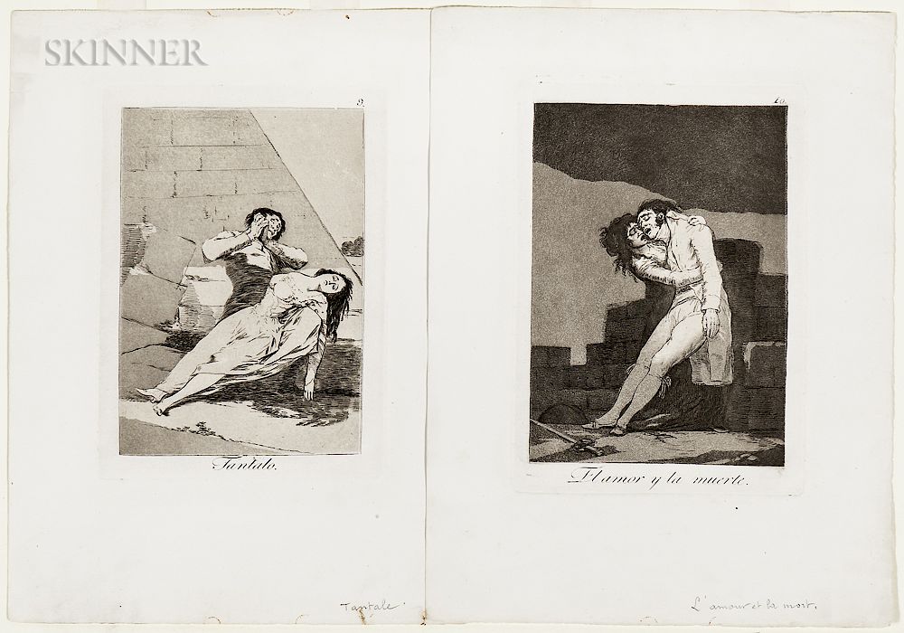 Appraisal: Francisco Jos de Goya y Lucientes Spanish - Two Plates