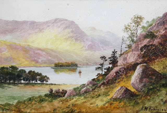 Appraisal: H W ROBINSON LATE TH CENTURY Buttermere Vale of St