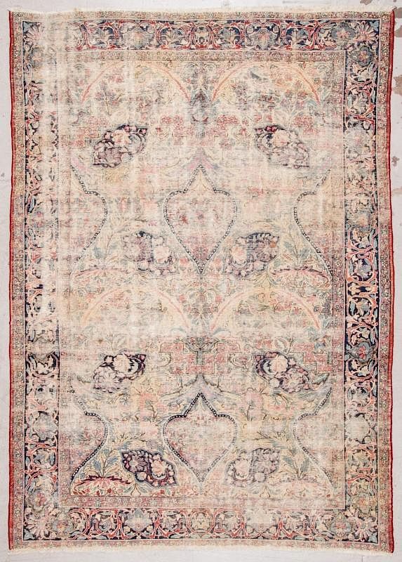 Appraisal: Antique Lavar Kerman Rug Persia ' '' x ' ''