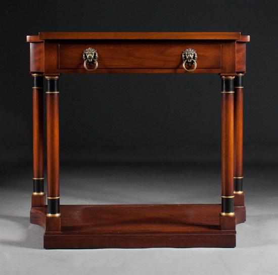 Appraisal: Kittinger Gainsborough Regency style mahogany console table pattern A Buffalo