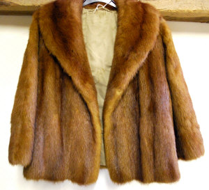 Appraisal: Musquash fur jacket reputedly by Hardy Amies