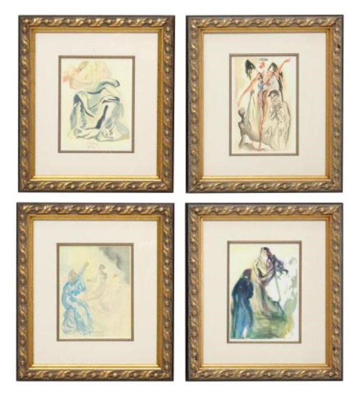 Appraisal: lot of Framed prints on paper after Salvador Dali Spanish