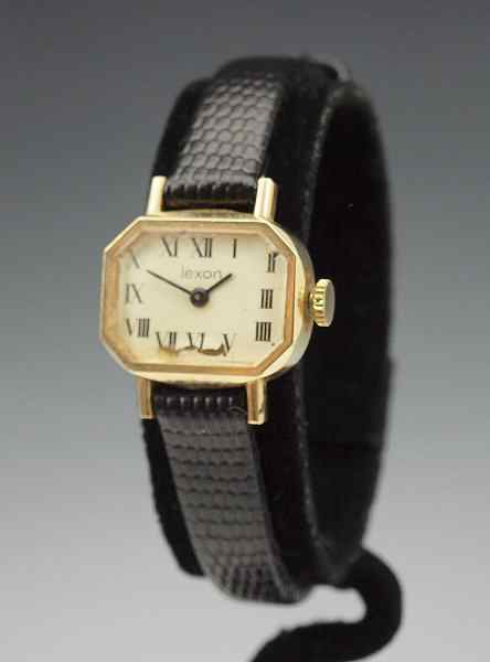 Appraisal: K GOLD LEXON LADIES WATCH Solid K yellow gold dress